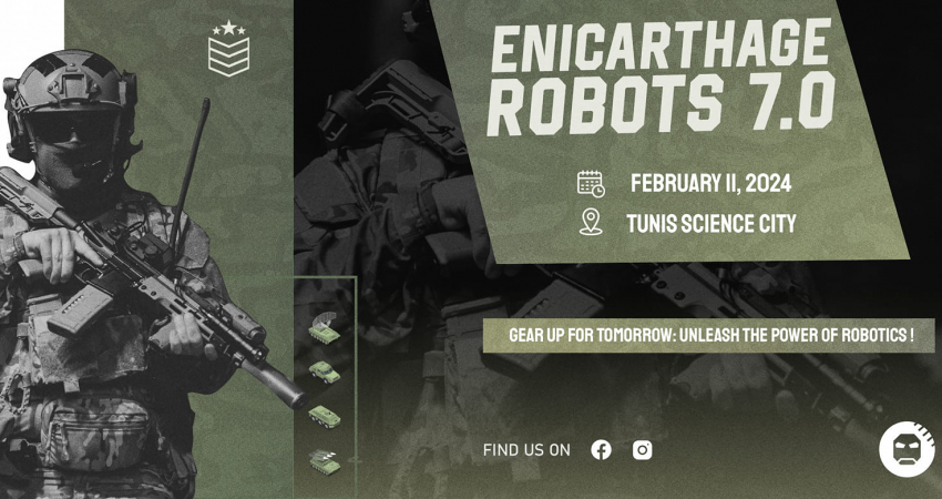 ENICarthage Robots 7.0 à la Cité des Sciences à Tunis le dimanche 11 février 2024